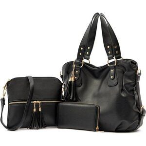 Qiyuer Purses And Wallets Set For Women Tote Handbags Large Hobo Bag Purse With